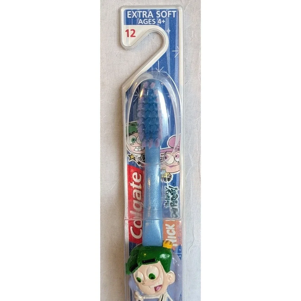 NOS Nickelodeon Toothbrush Fairly Odd Parents Soft Colgate Kids 2004 Sealed Y2K